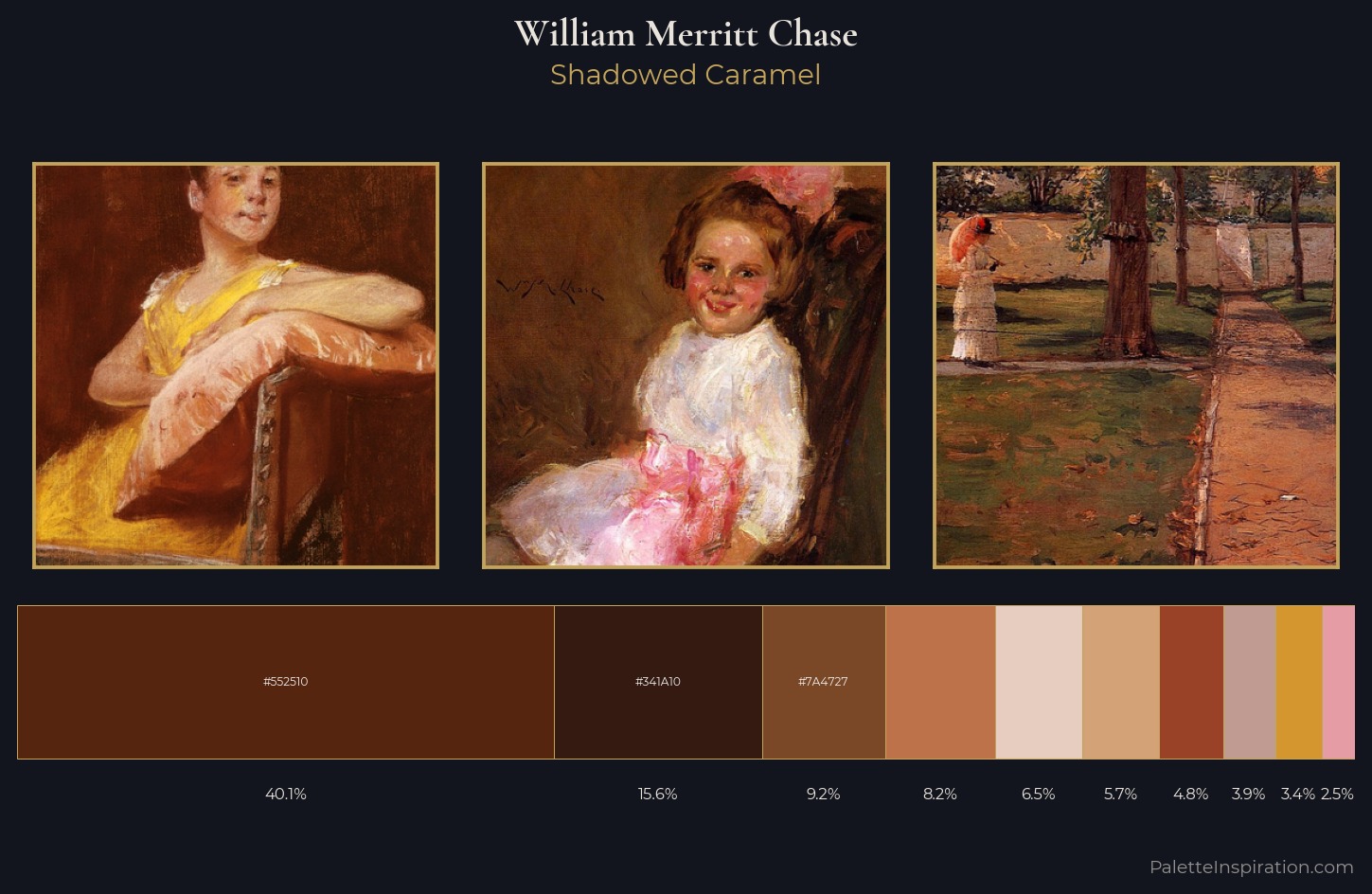 William Merritt Chase Palette 8 — Shadowed Caramel
