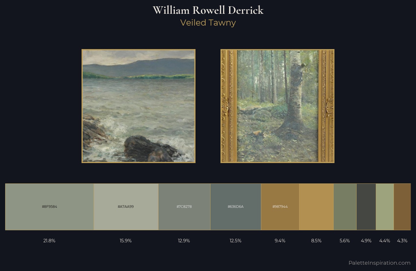 William Rowell Derrick Palette 1 — Veiled Tawny