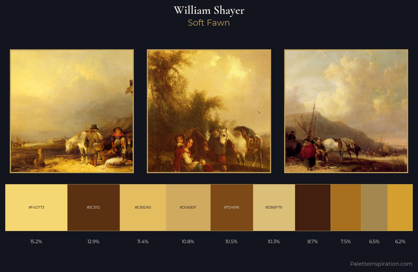 William Shayer Palette 3 — Soft Fawn