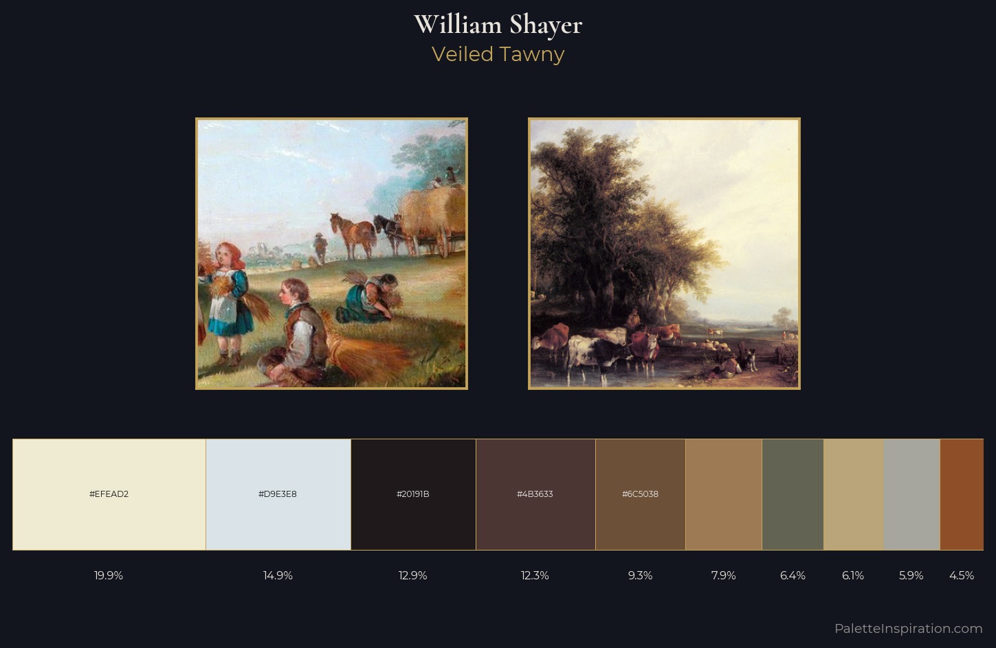 William Shayer Palette 5 — Veiled Tawny