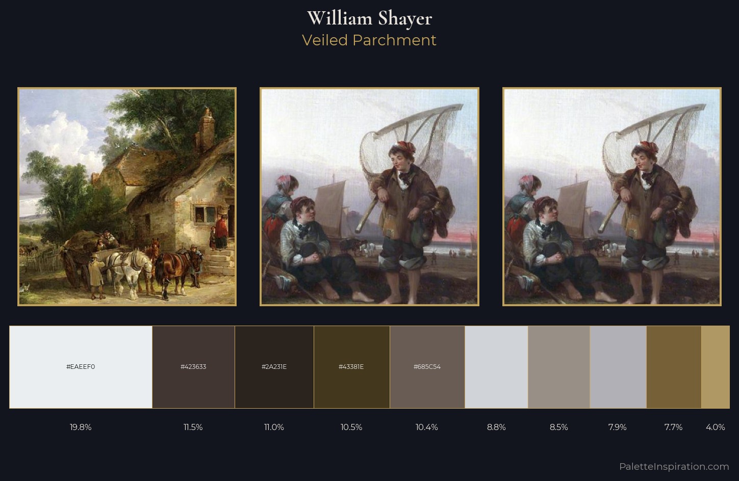 William Shayer Palette 6 — Veiled Parchment