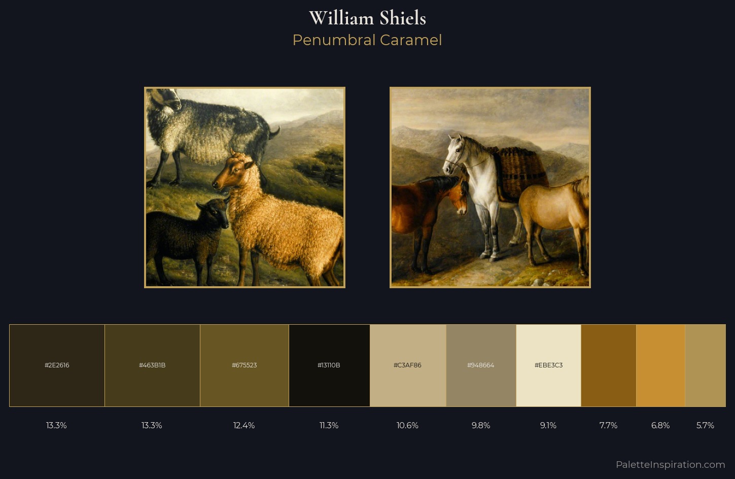 William Shiels Palette 2 — Penumbral Caramel