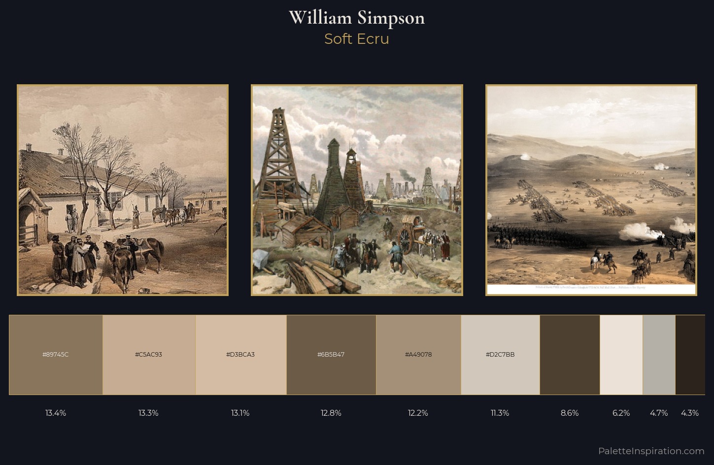 William Simpson Palette 1 — Soft Ecru