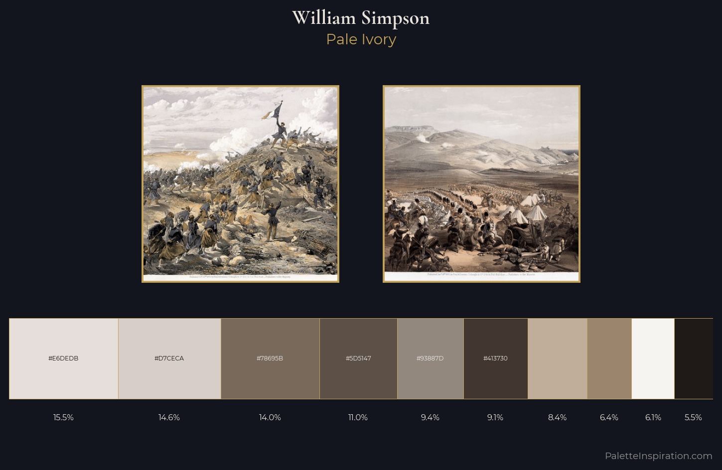 William Simpson Palette 2 — Pale Ivory