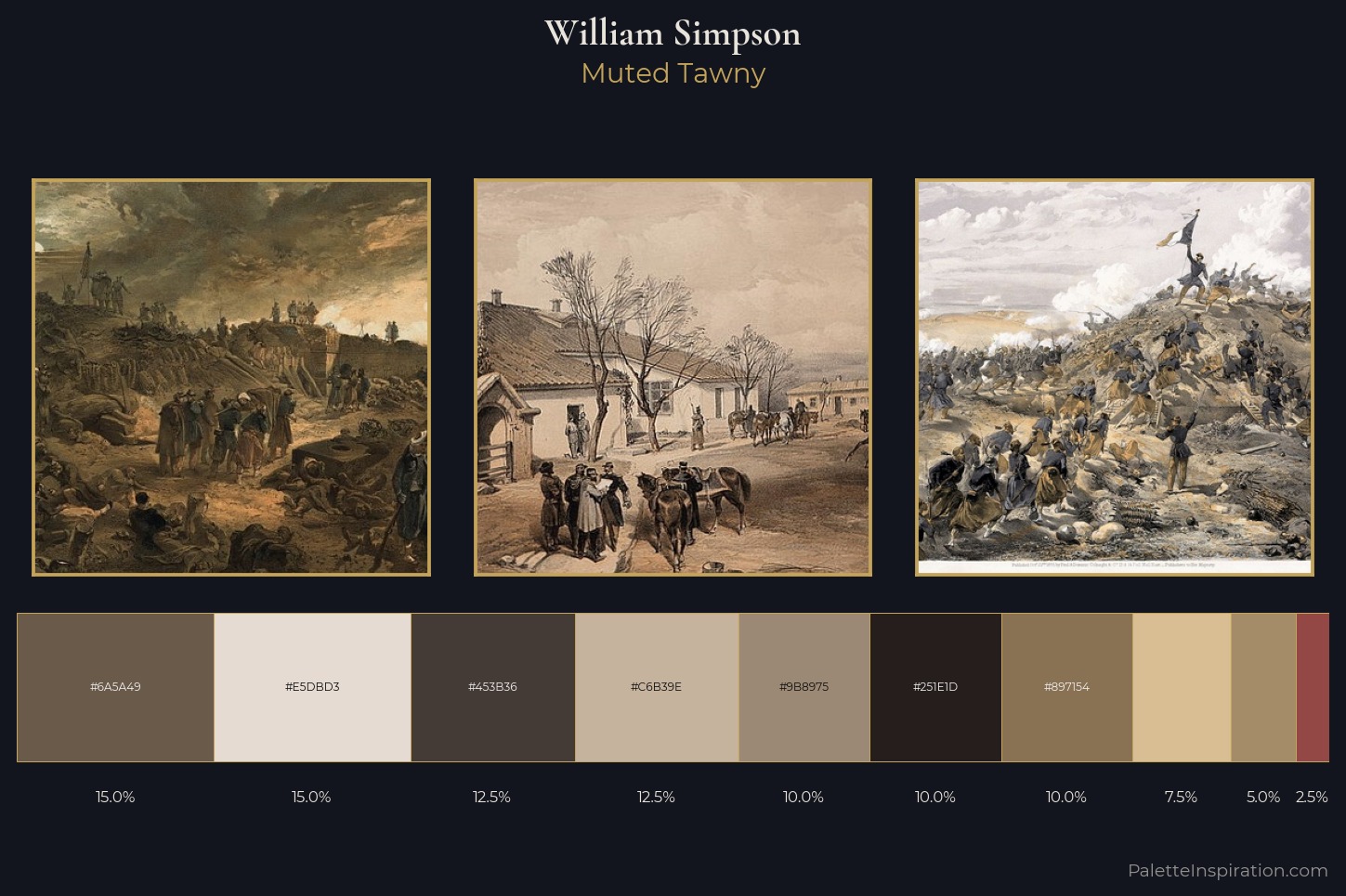 William Simpson Master Palette — Muted Tawny