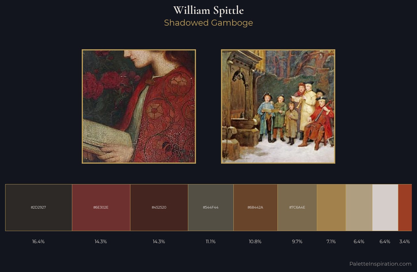 William Spittle Palette 1 — Shadowed Gamboge