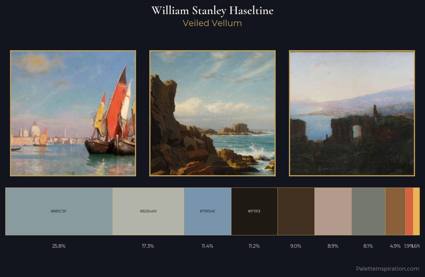 William Stanley Haseltine Palette 2 — Veiled Vellum