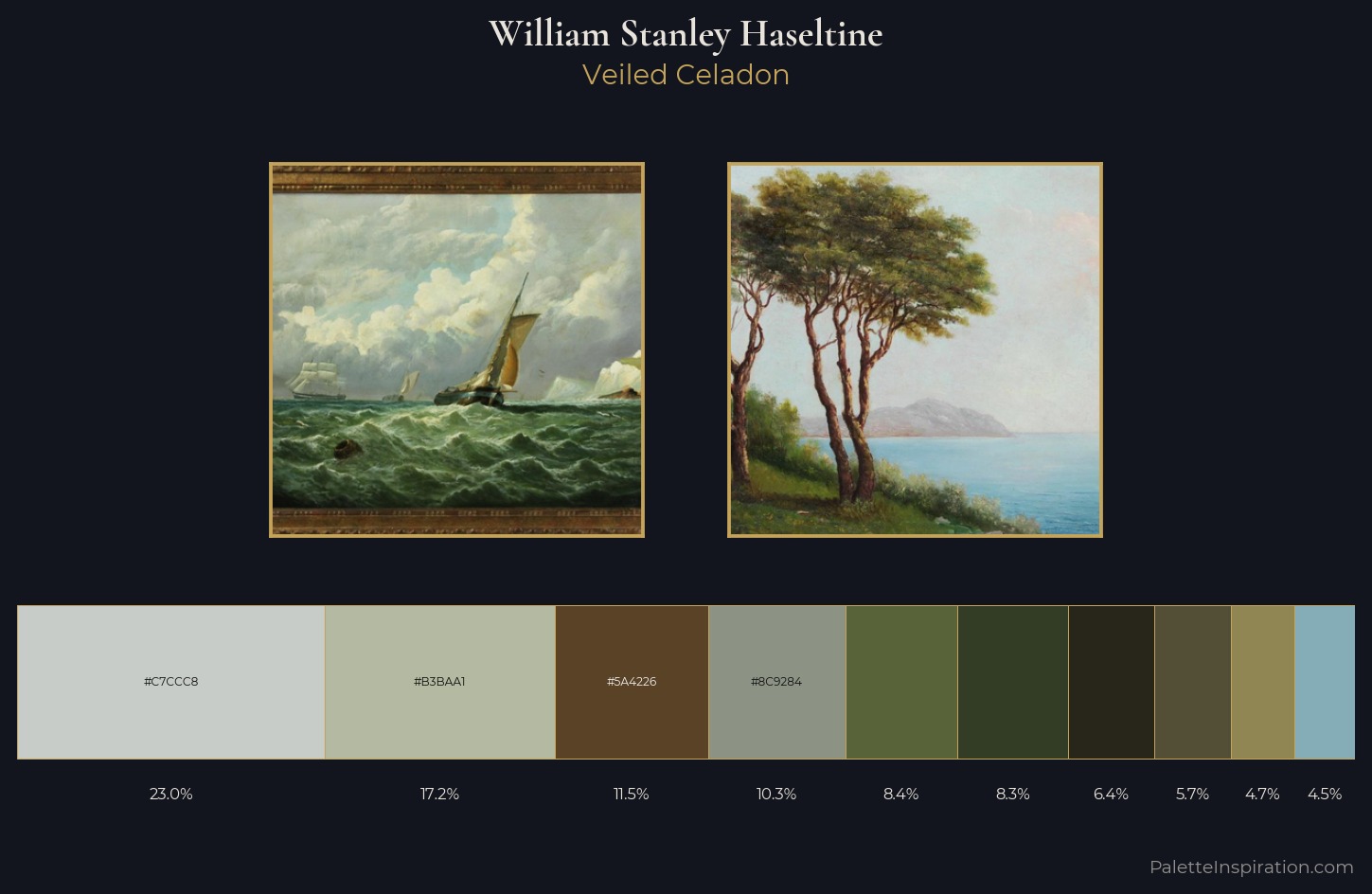 William Stanley Haseltine Palette 4 — Veiled Celadon