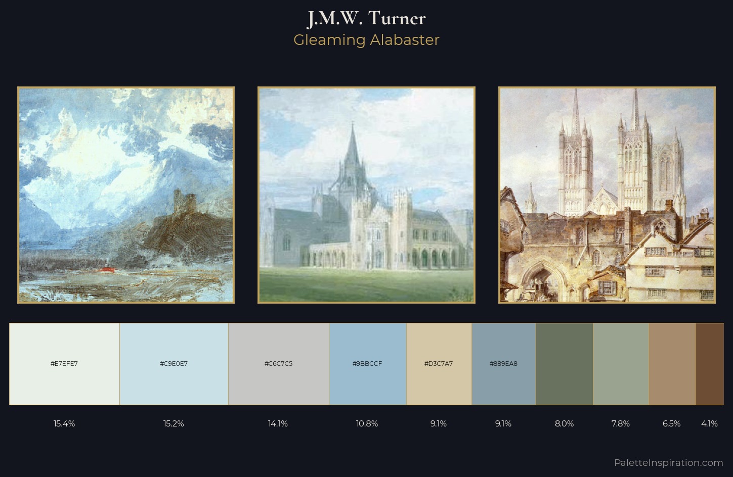 J.M.W. Turner Palette 1 — Gleaming Alabaster