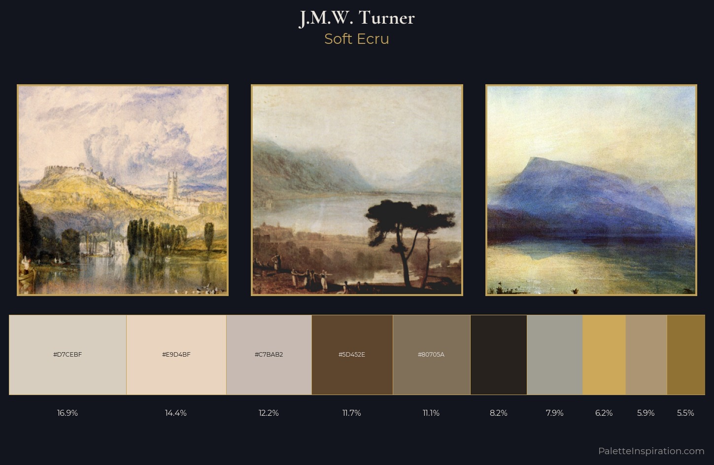 J.M.W. Turner Palette 5 — Soft Ecru
