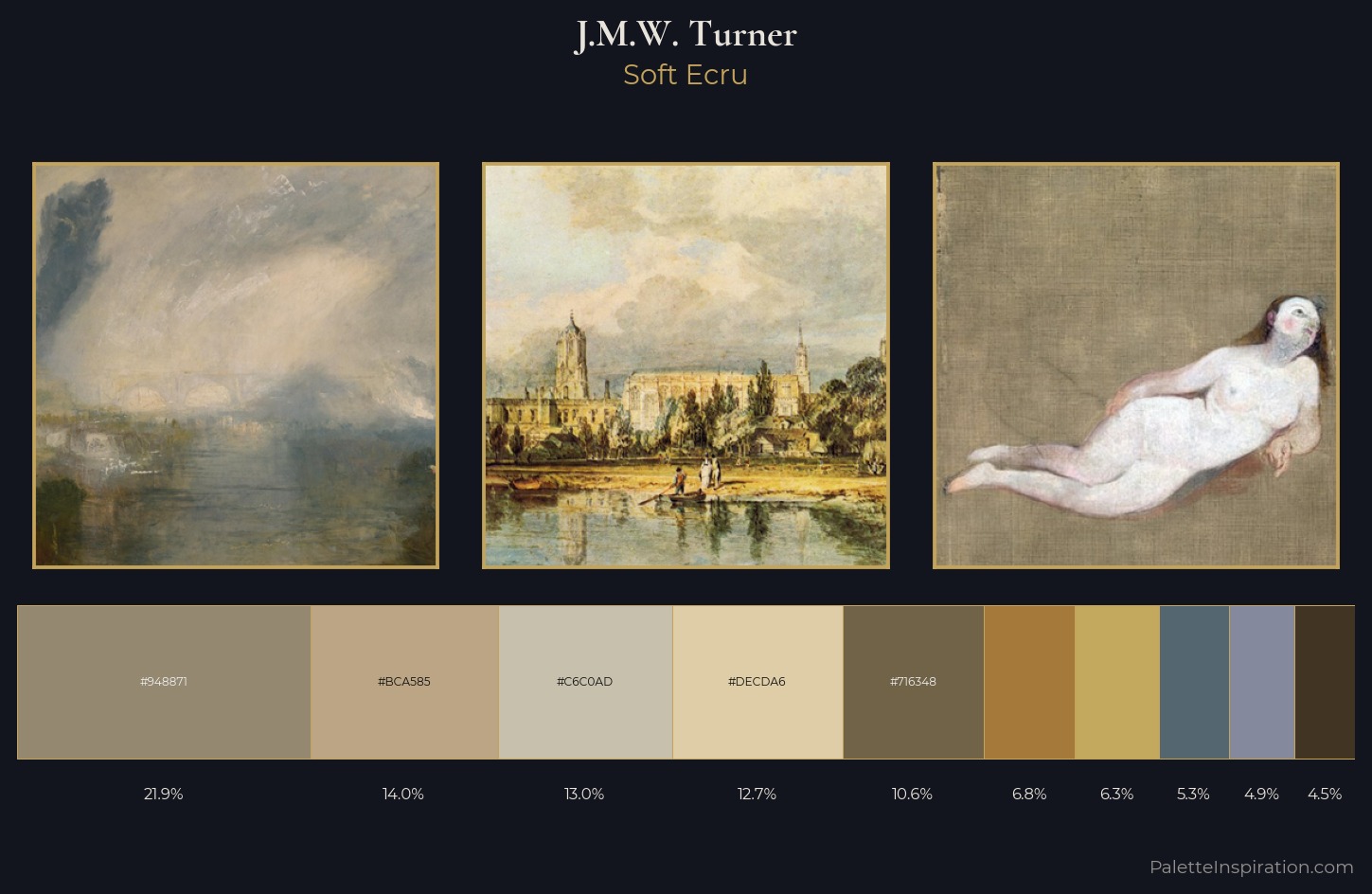 J.M.W. Turner Palette 6 — Soft Ecru