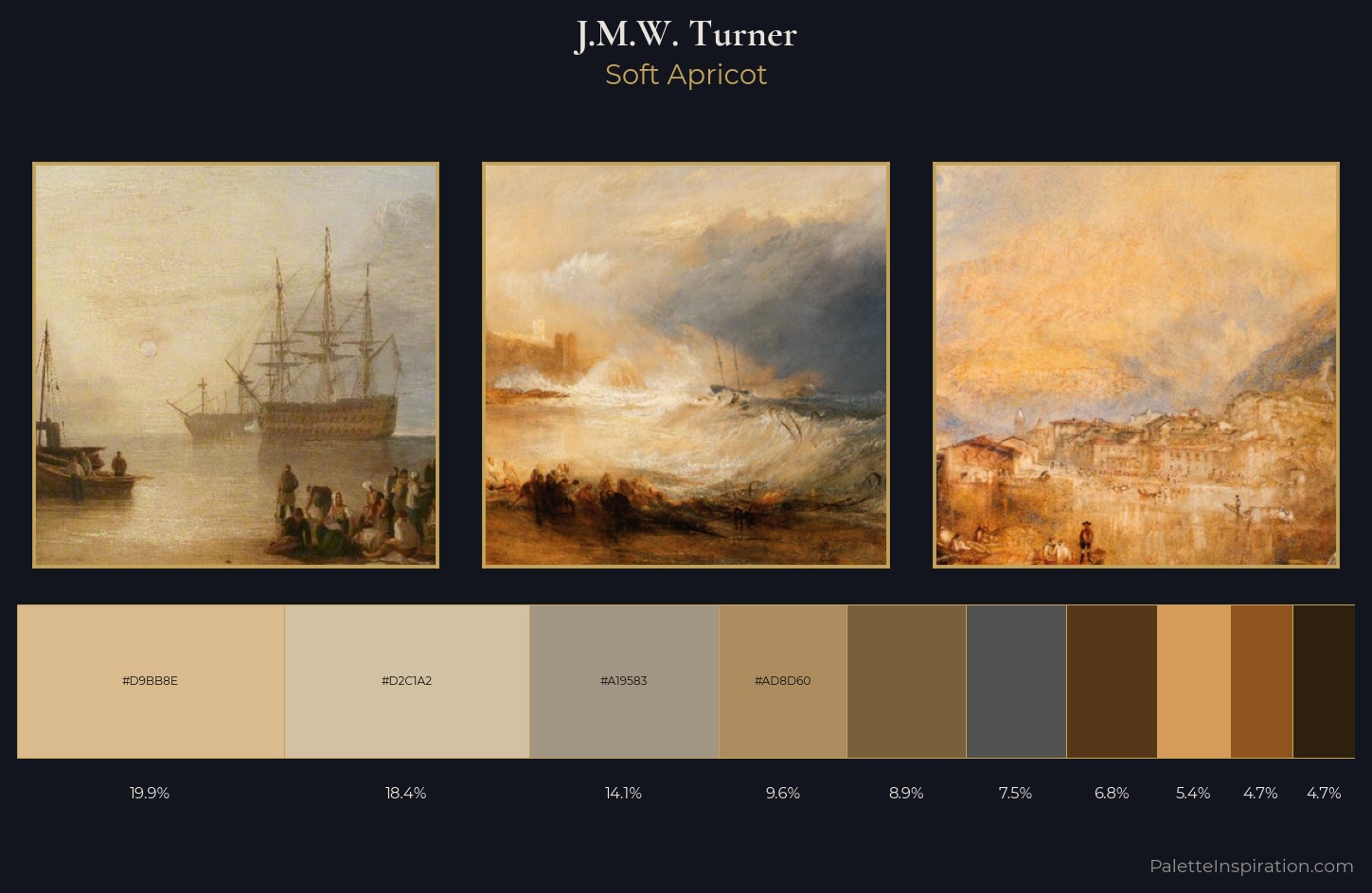 J.M.W. Turner Palette 12 — Soft Apricot