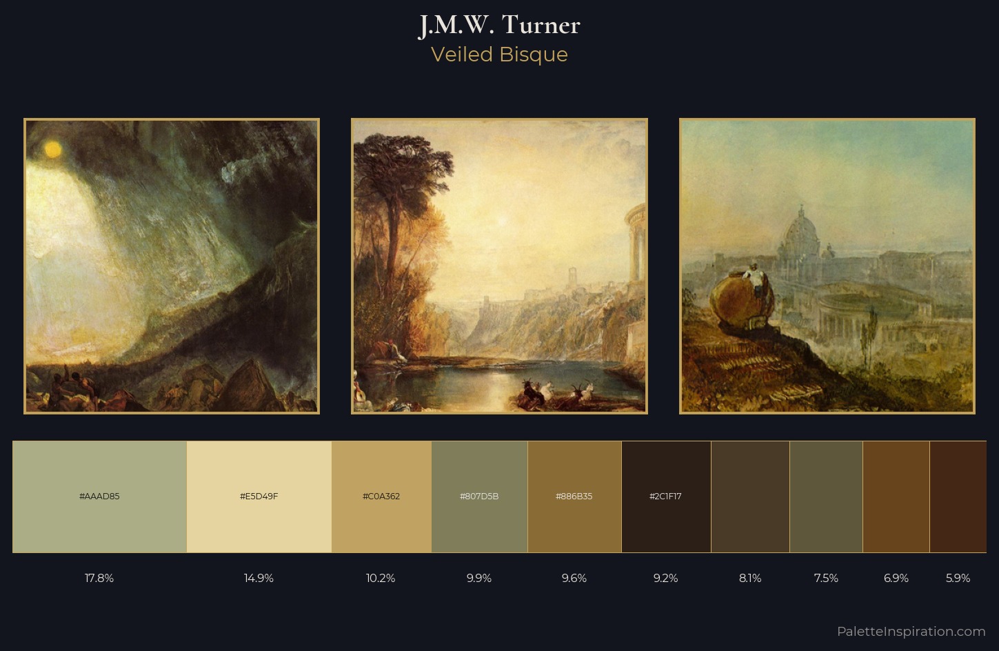 J.M.W. Turner Palette 16 — Veiled Bisque