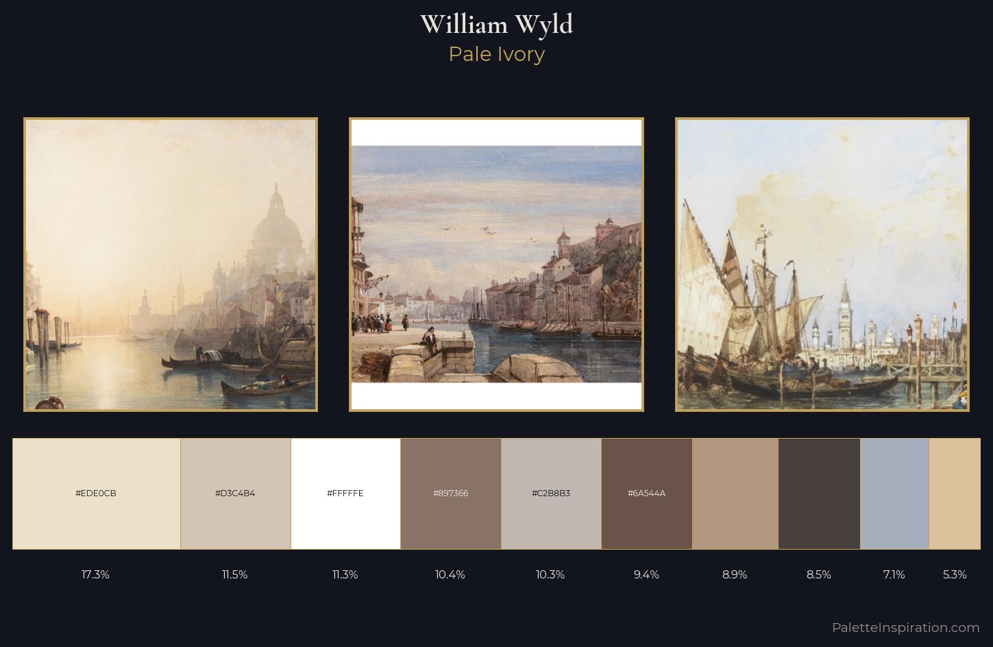 William Wyld Palette 1 — Pale Ivory
