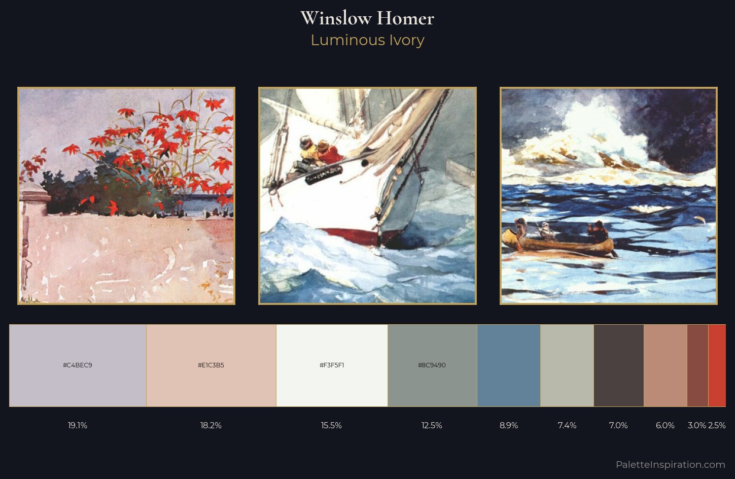 Winslow Homer Palette 1 — Luminous Ivory