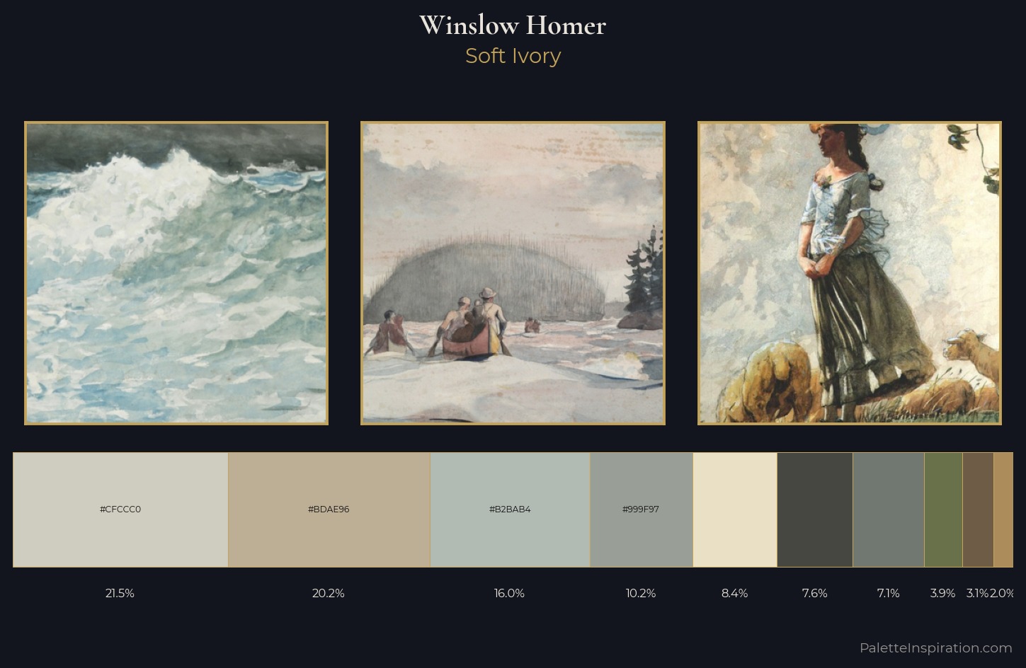 Winslow Homer Palette 2 — Soft Ivory