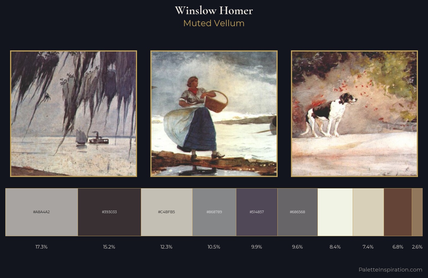 Winslow Homer Palette 5 — Muted Vellum