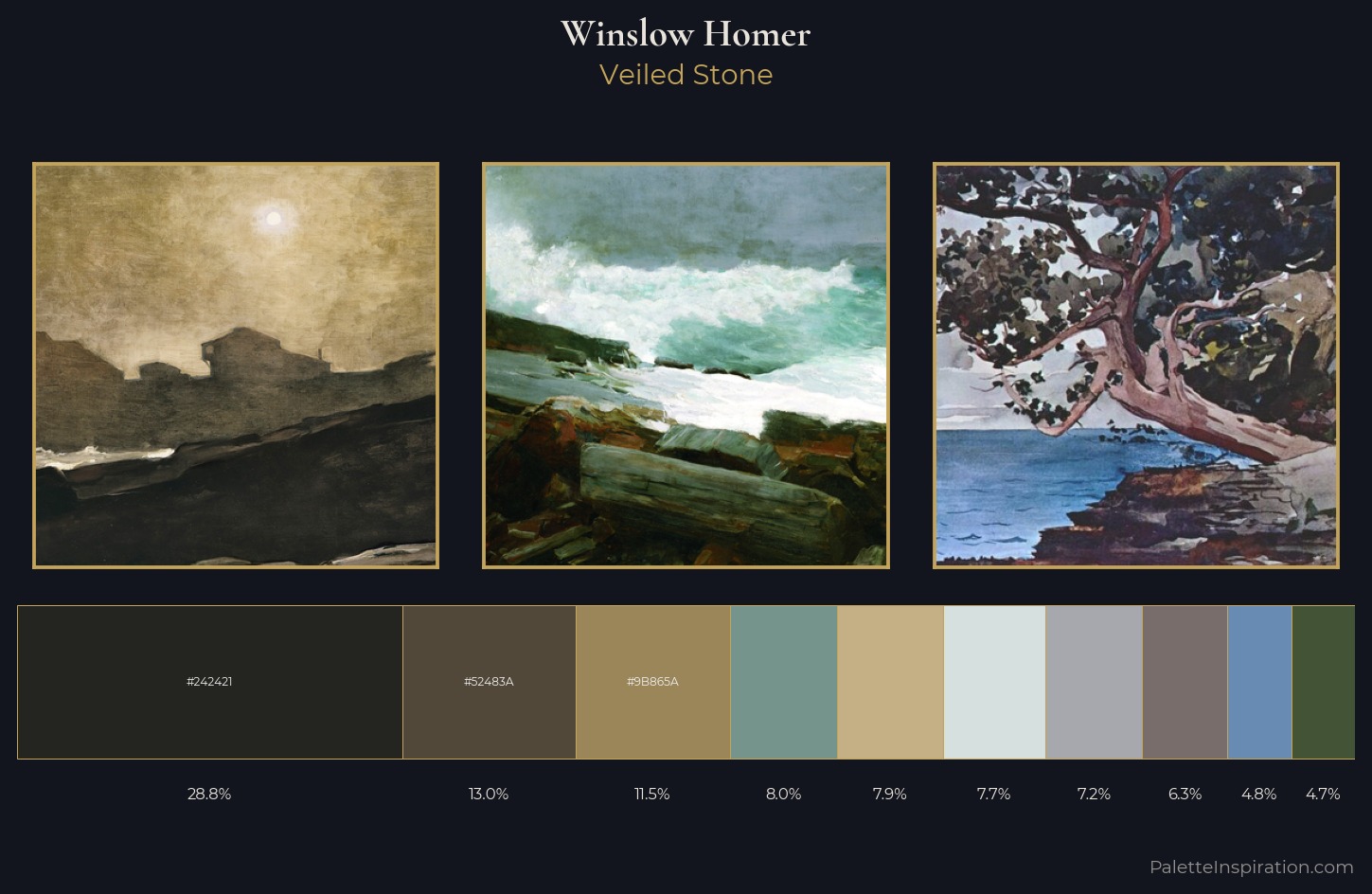 Winslow Homer Palette 6 — Veiled Stone