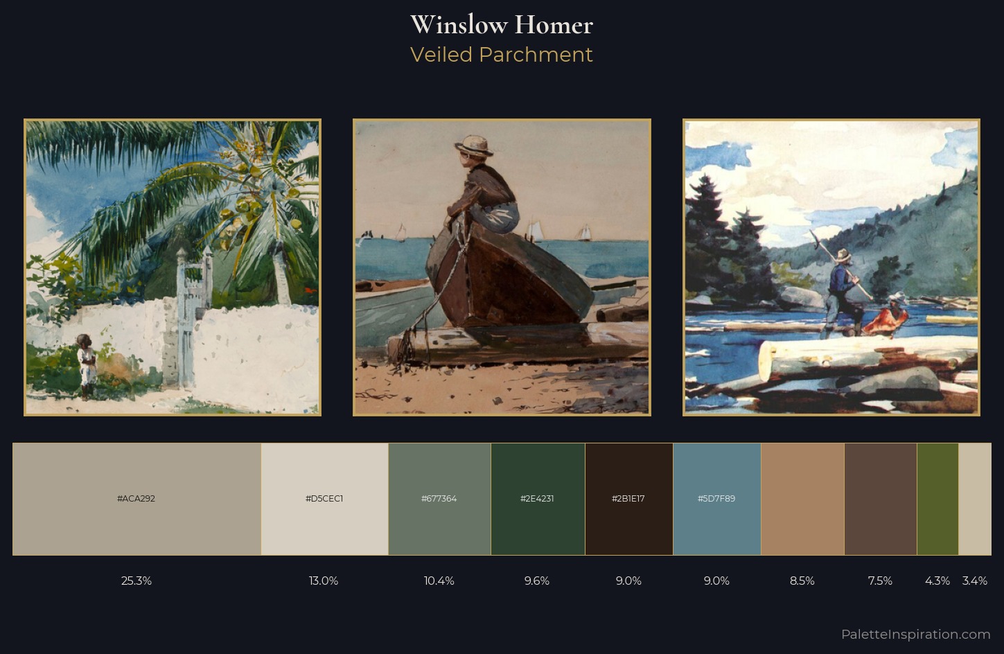 Winslow Homer Palette 9 — Veiled Parchment