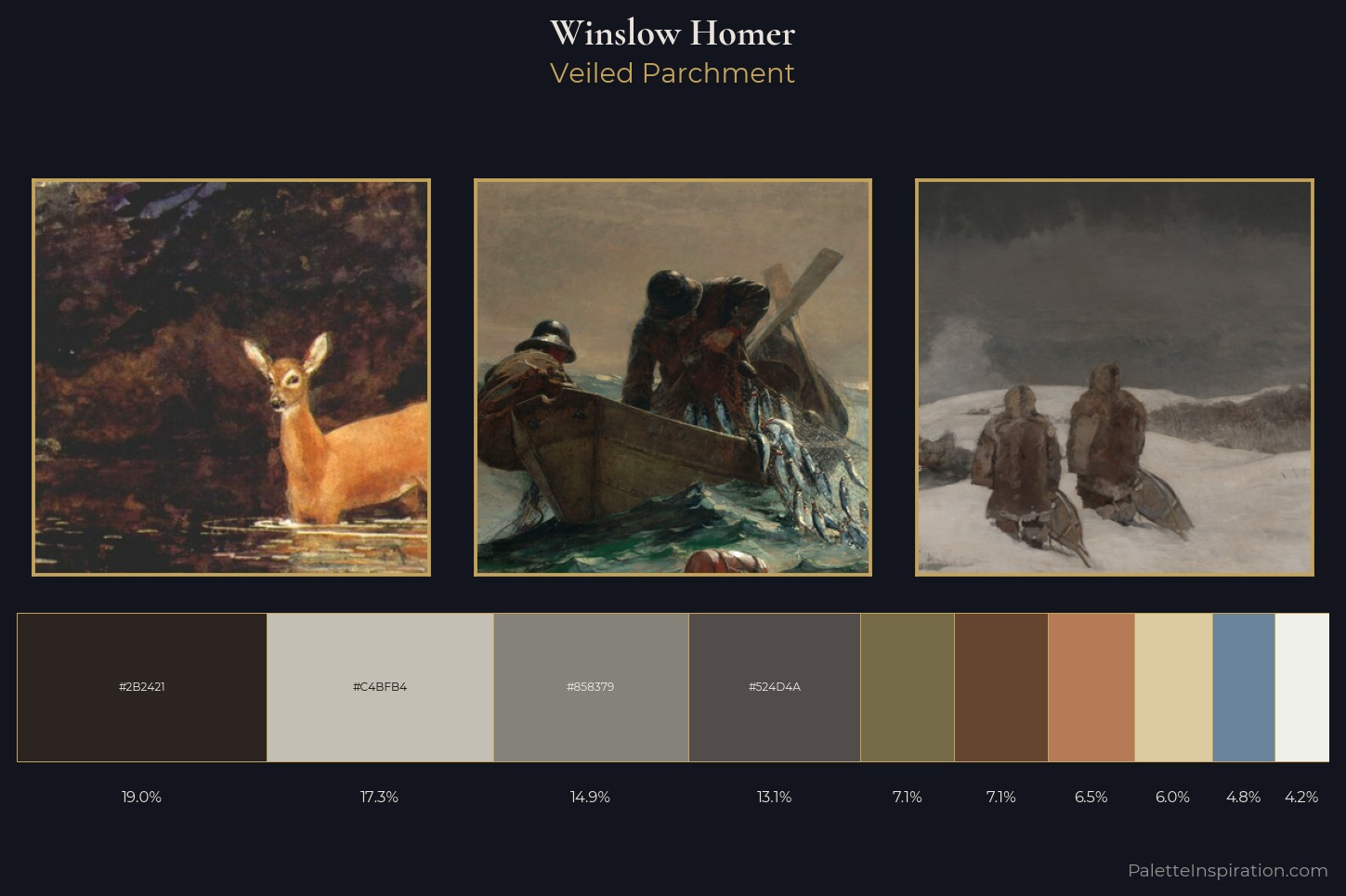 Winslow Homer Master Palette — Veiled Parchment