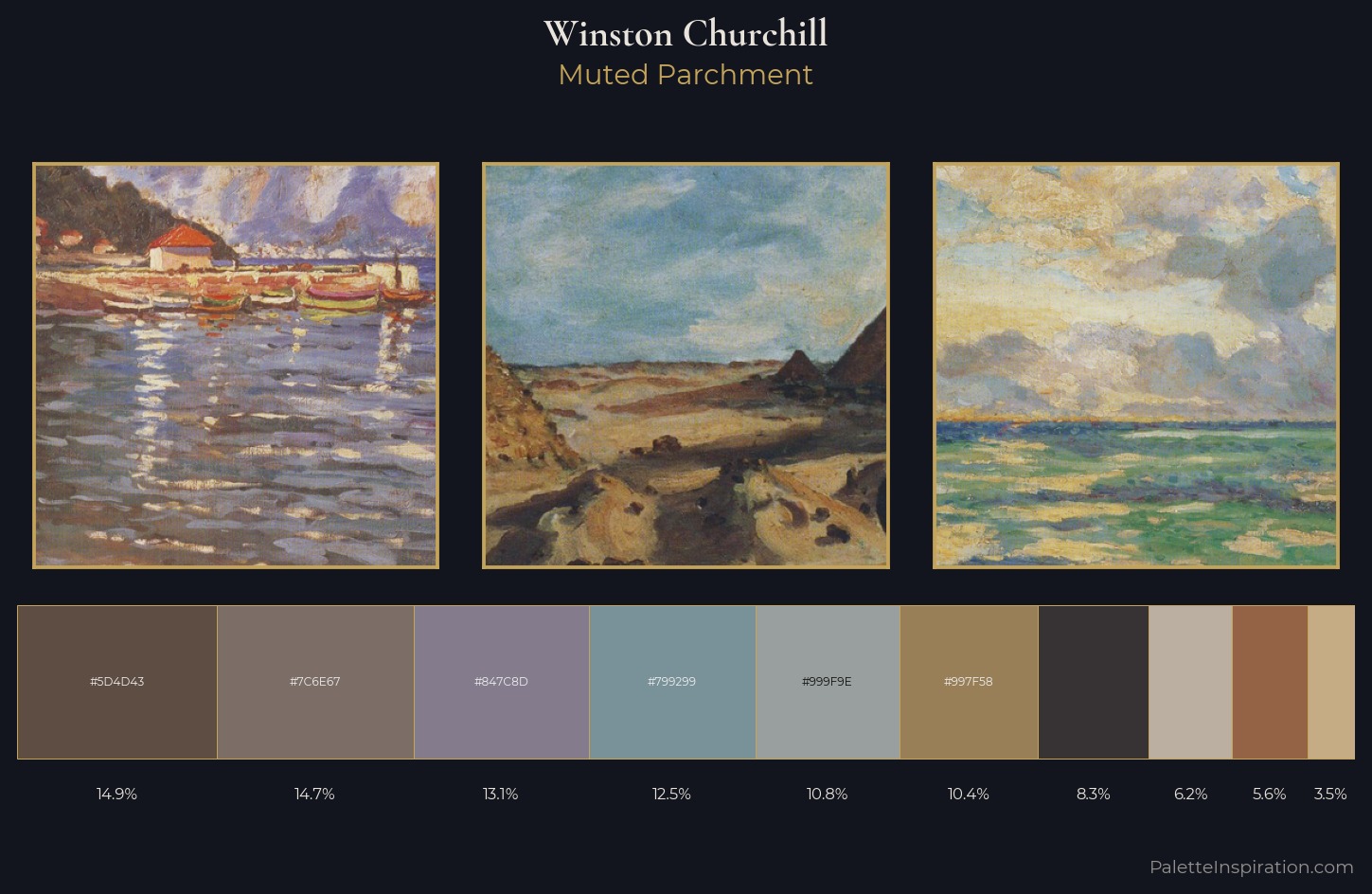 Winston Churchill Palette 3 — Muted Parchment