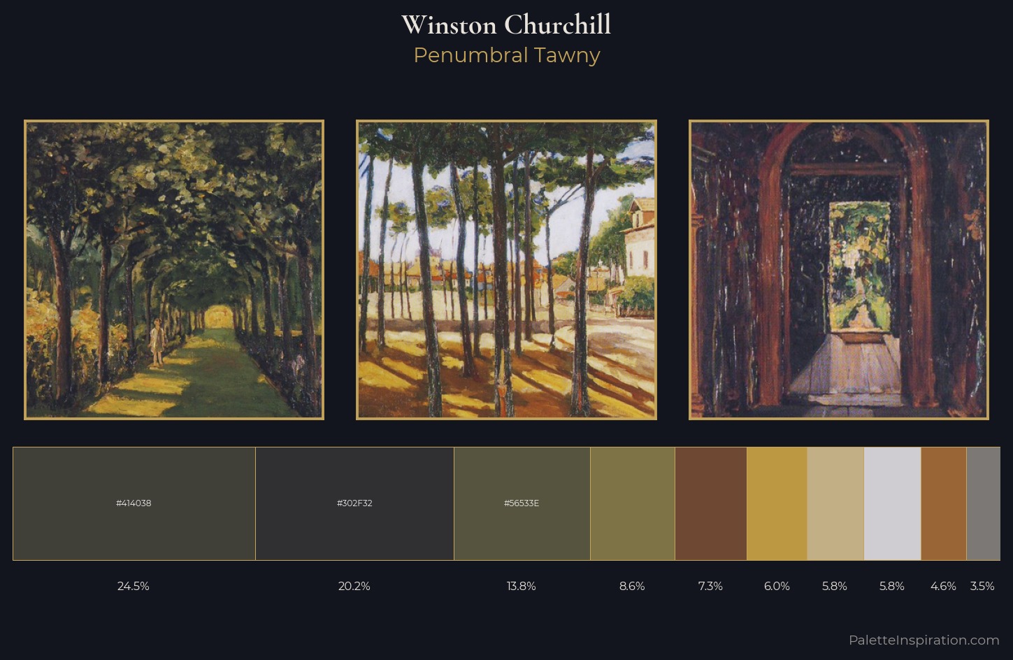 Winston Churchill Palette 4 — Penumbral Tawny