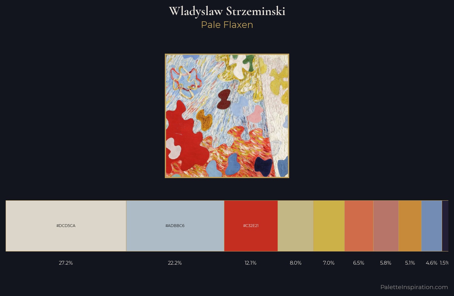Wladyslaw Strzeminski Palette 2 — Pale Flaxen