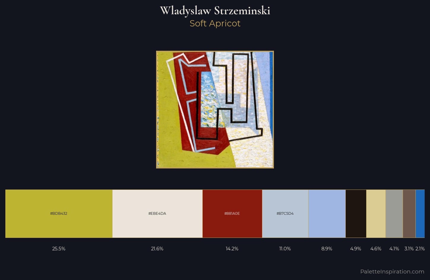 Wladyslaw Strzeminski Palette 4 — Soft Apricot