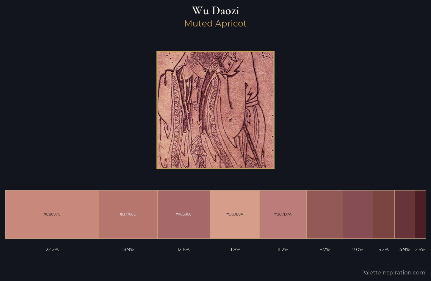 Wu Daozi Palette 1 — Muted Apricot