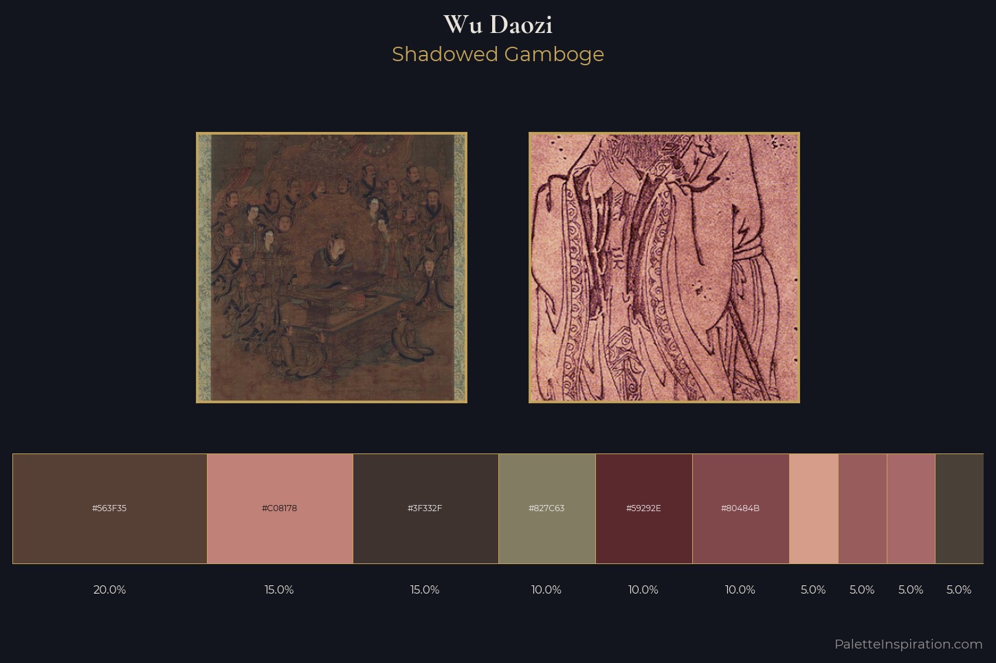 Wu Daozi Master Palette — Shadowed Gamboge