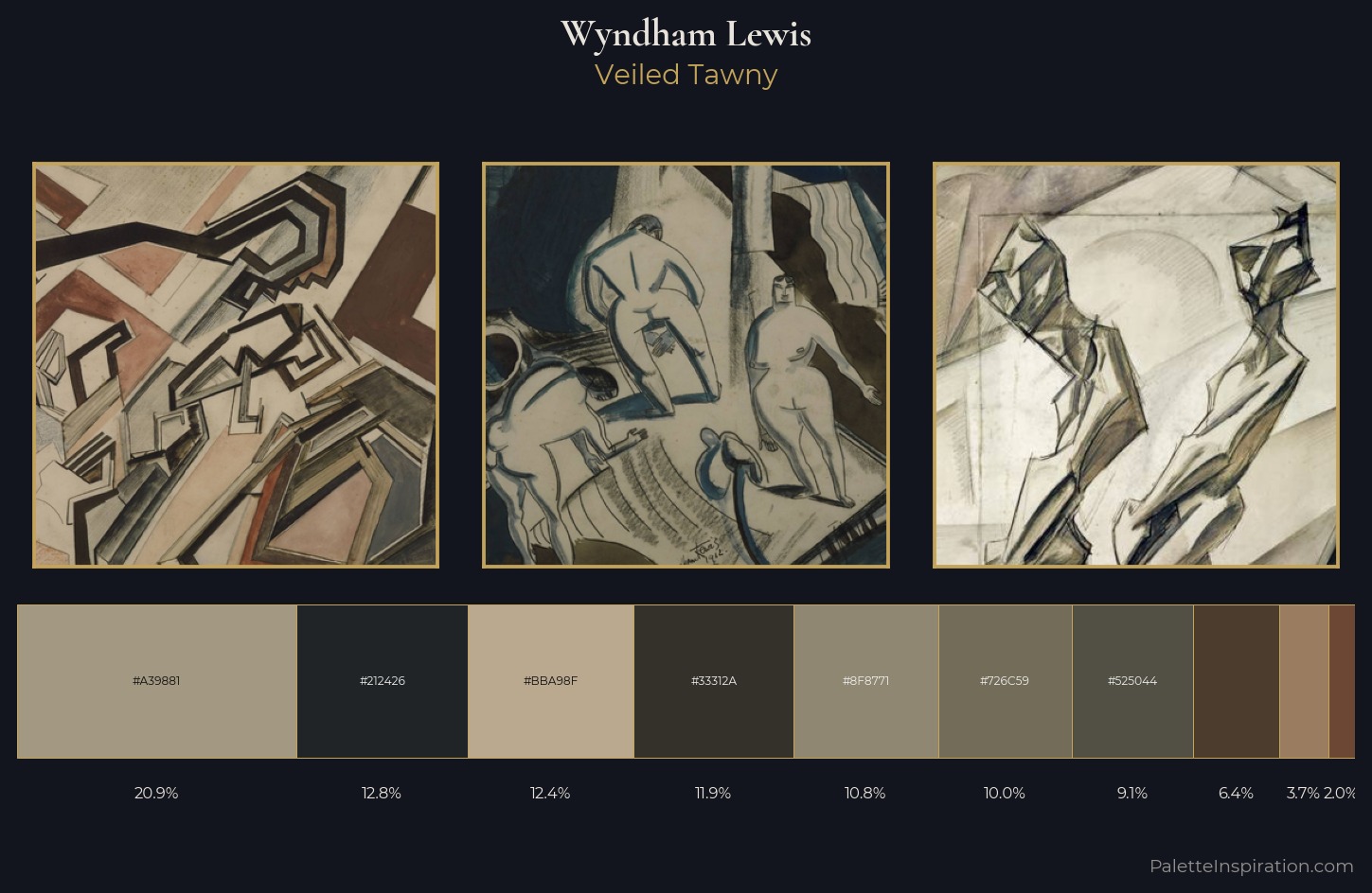 Wyndham Lewis Palette 4 — Veiled Tawny