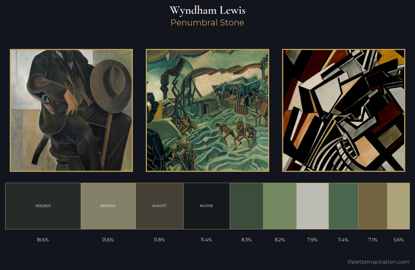 Wyndham Lewis Palette 5 — Penumbral Stone