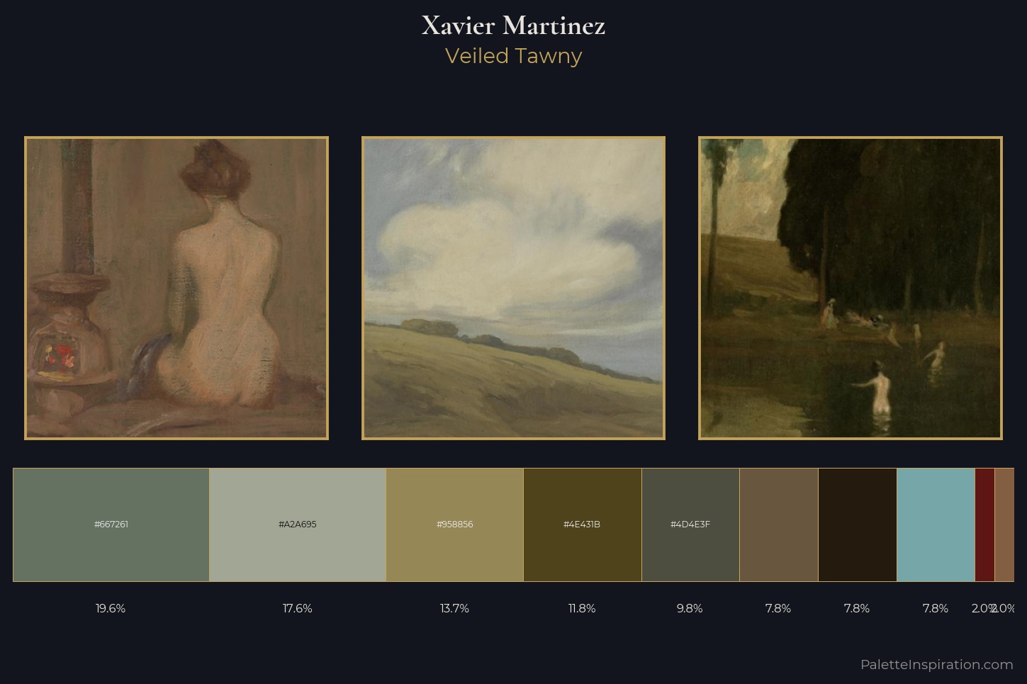 Xavier Martinez Master Palette — Veiled Tawny