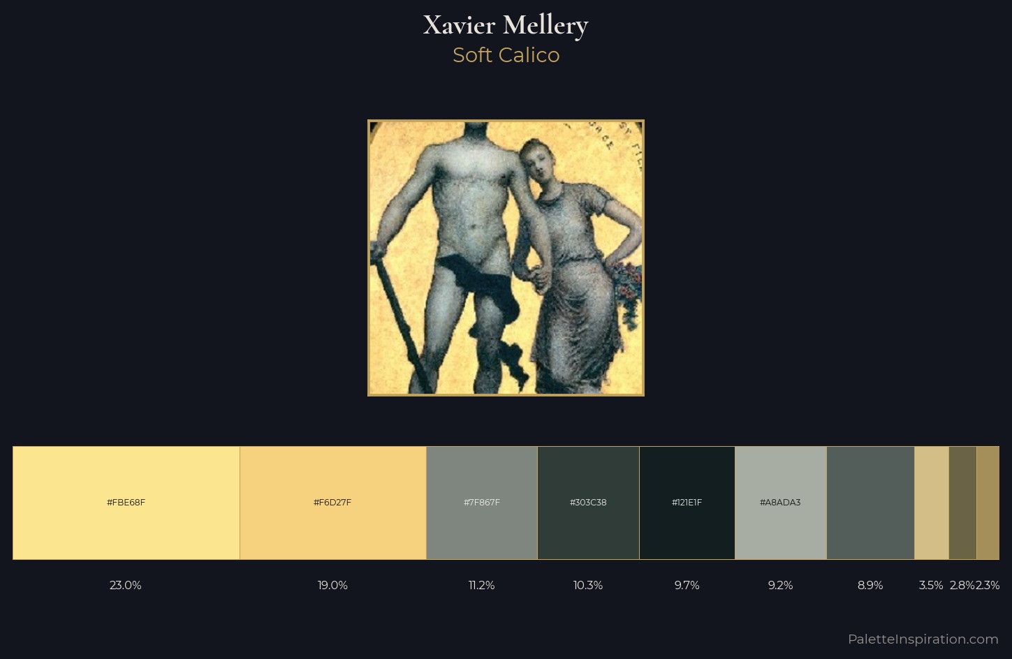 Xavier Mellery Palette 1 — Soft Calico