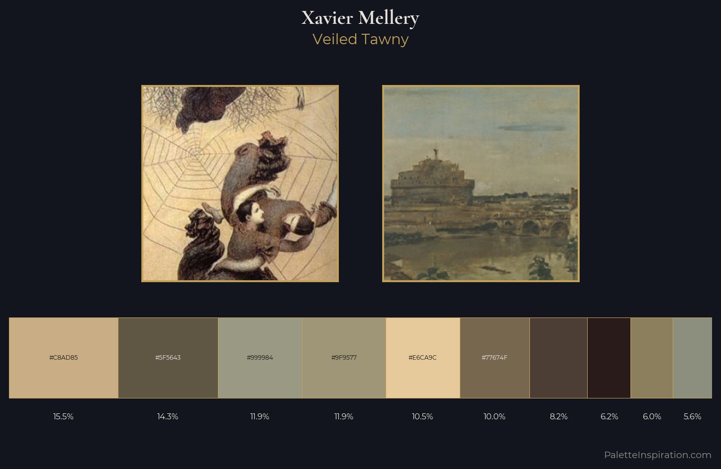 Xavier Mellery Palette 3 — Veiled Tawny