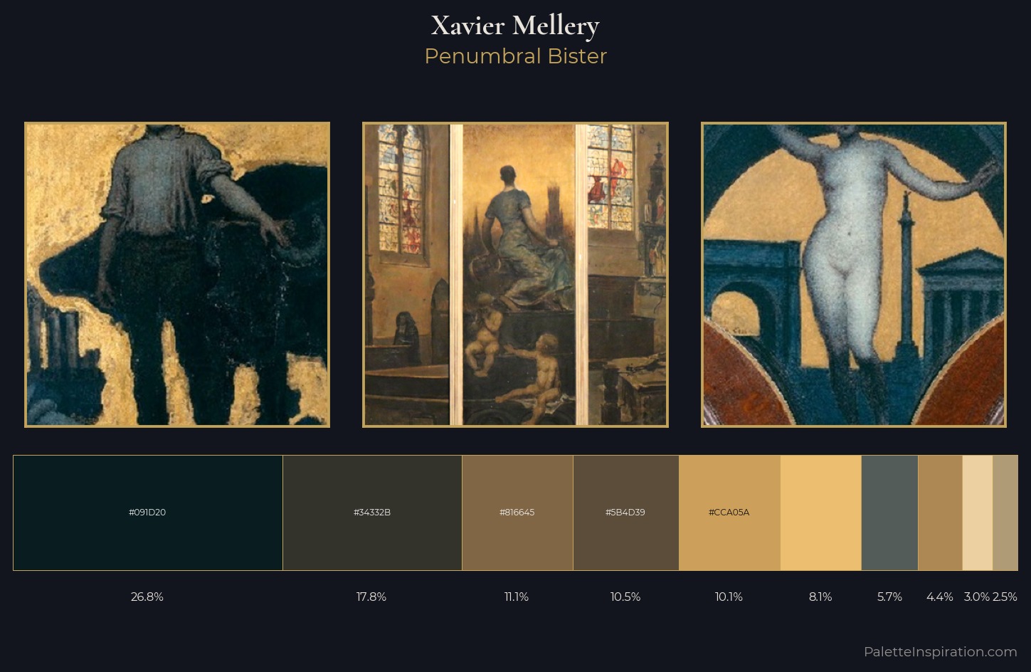 Xavier Mellery Palette 4 — Penumbral Bister