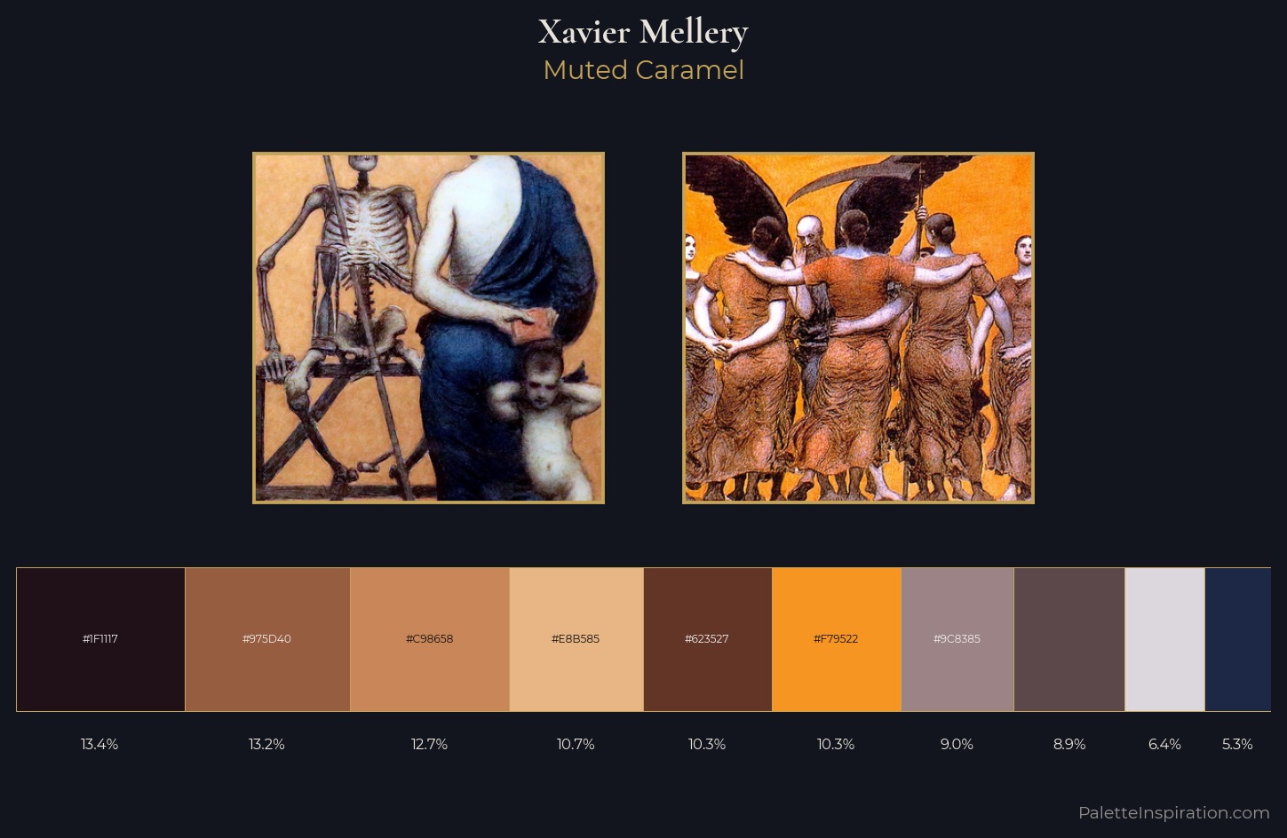 Xavier Mellery Palette 5 — Muted Caramel