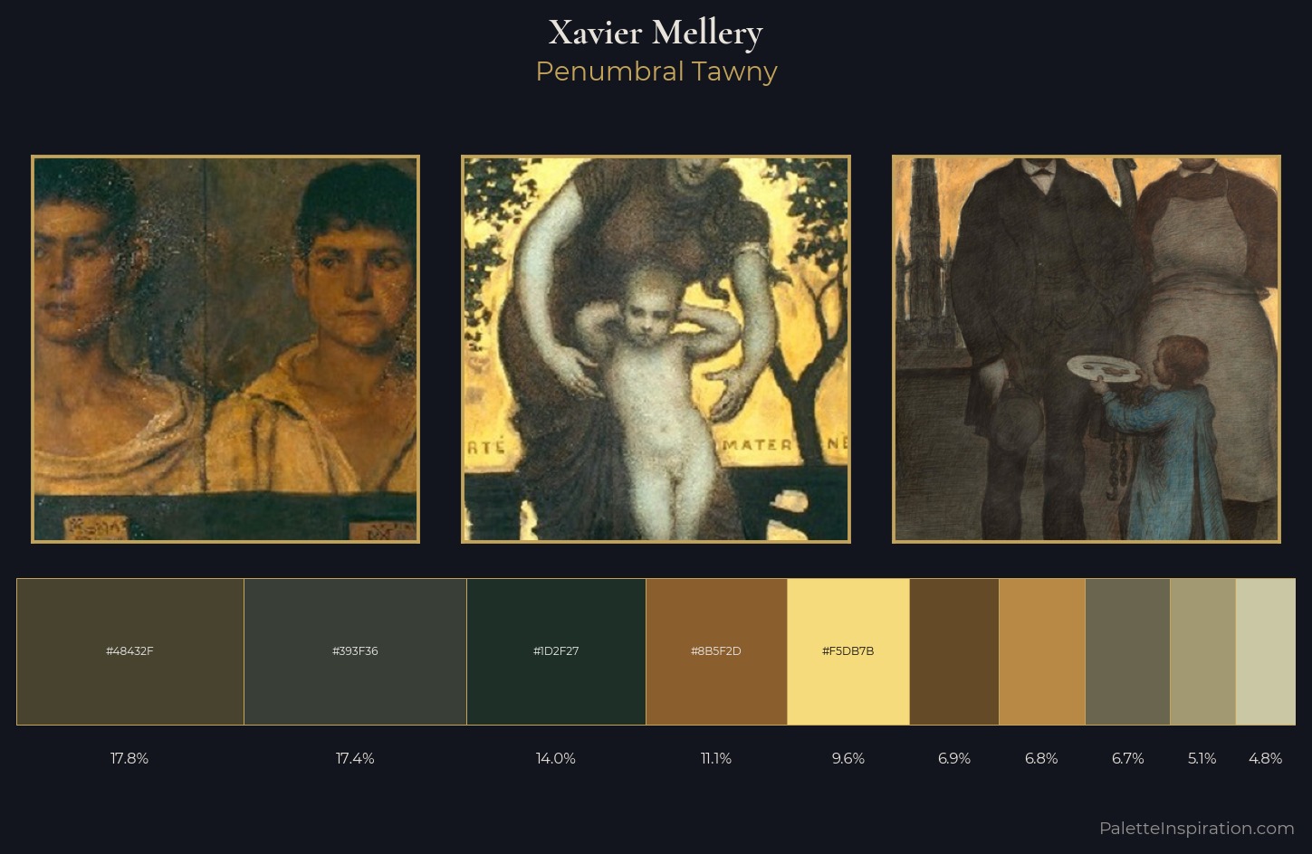 Xavier Mellery Palette 6 — Penumbral Tawny