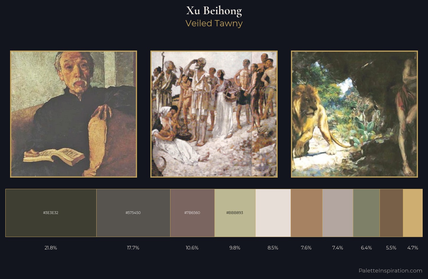 Xu Beihong Palette 3 — Veiled Tawny