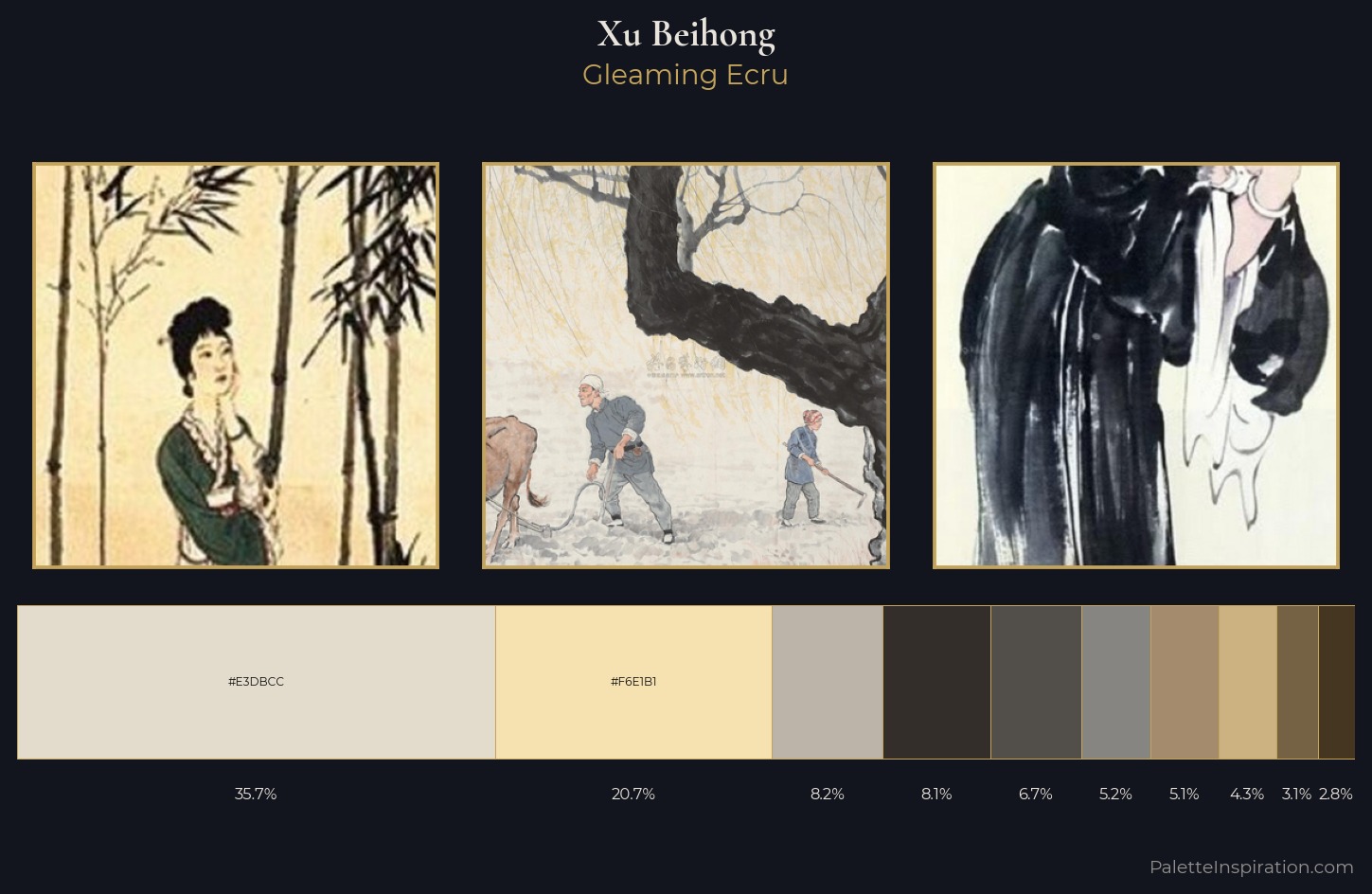 Xu Beihong Palette 4 — Gleaming Ecru