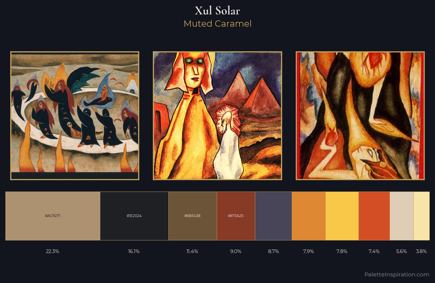 Xul Solar Palette 4 — Muted Caramel