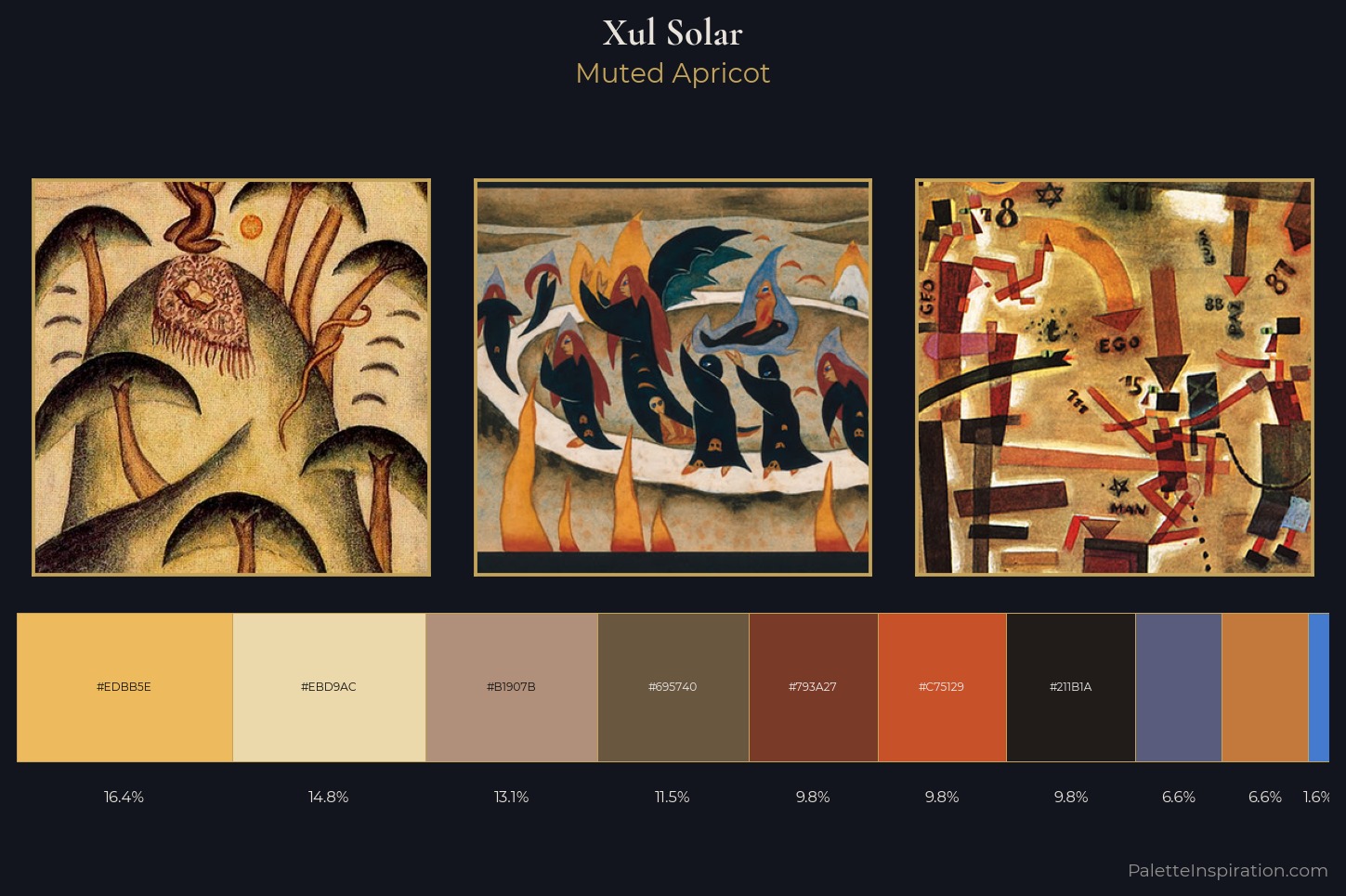 Xul Solar Master Palette — Muted Apricot