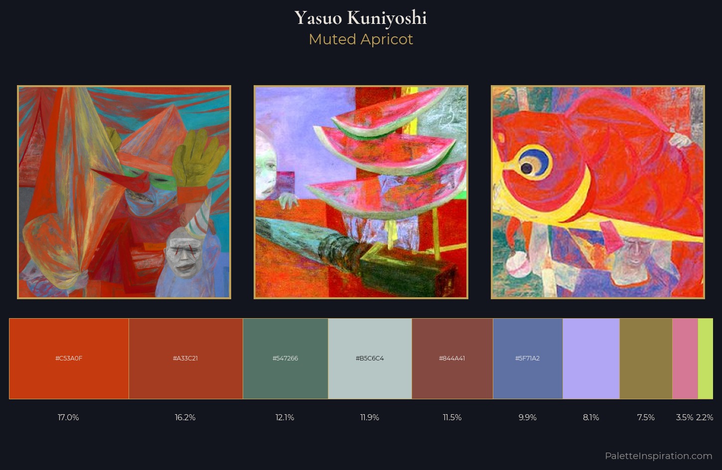 Yasuo Kuniyoshi Palette 1 — Muted Apricot