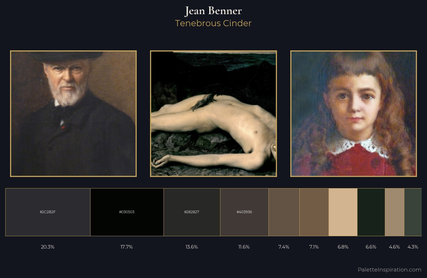 Jean Benner Palette 5 — Tenebrous Cinder