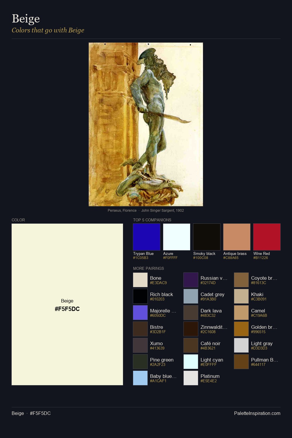 Colors That Go With Beige (#F5F5DC) - Master Painting Pairs