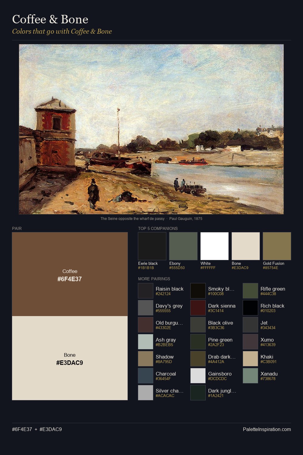 Colors That Go With Bone and Coffee
